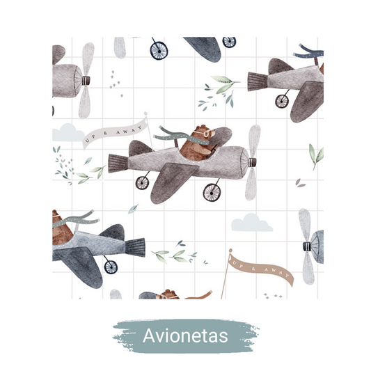 Cinta Cuelga Llaves- Varios Estampados - Avionetas